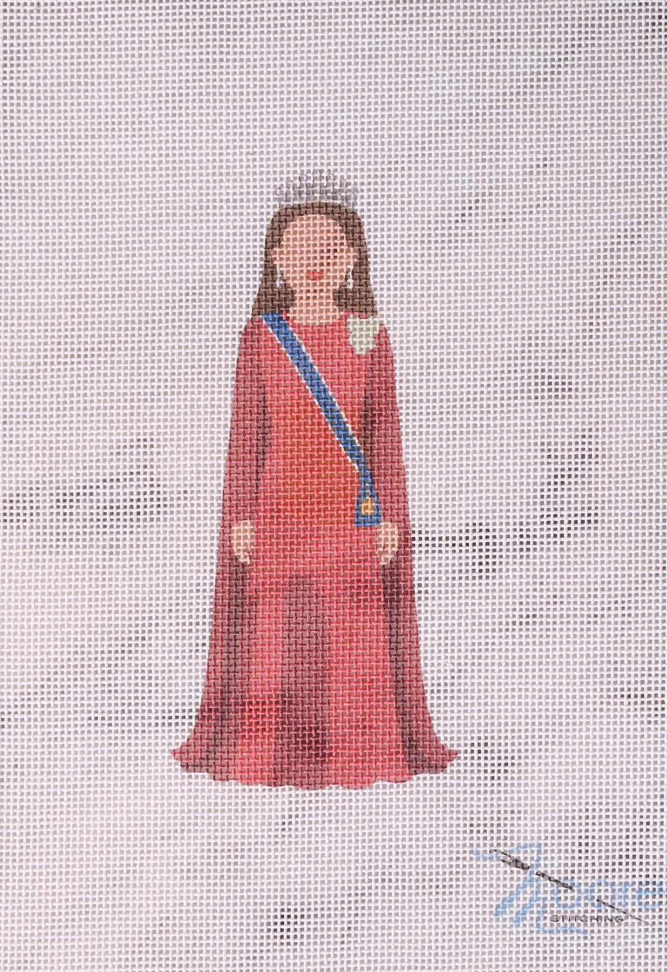 Princess Kate State Dinner Needlepoint Canvas