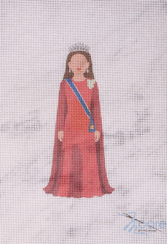 Princess Kate State Dinner Needlepoint Canvas