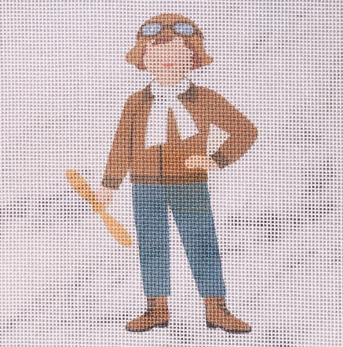 Amelia Earhart Needlepoint Canvas