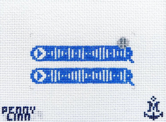 Voice Memo Bubbles Needlepoint Canvas