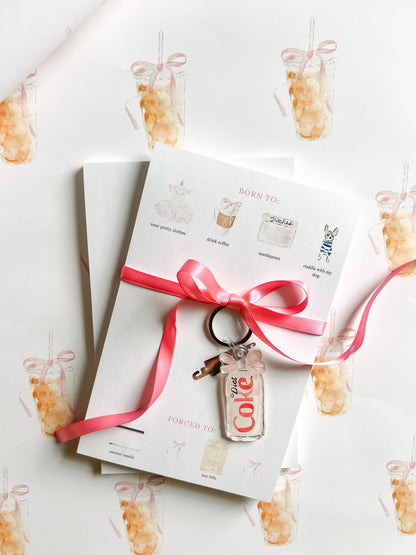 Keychain & Needle Threader: Diet Soda