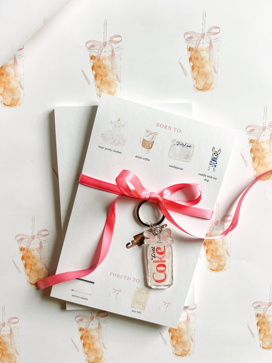 Keychain & Needle Threader: Diet Soda
