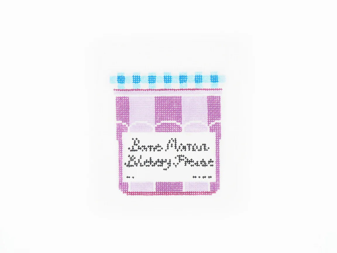 Jam Jar - Blueberry Needlepoint Canvas