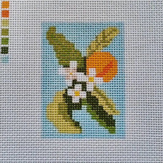 Orange Blossom Needlepoint Canvas