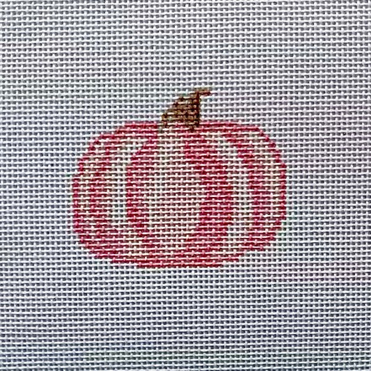 Pink Pumpkin Needlepoint Canvas