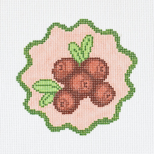 Jersey Cranberries Needlepoint Canvas