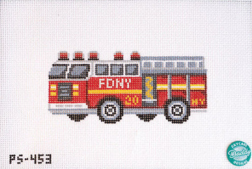 Firetruck Needlepoint Canvas