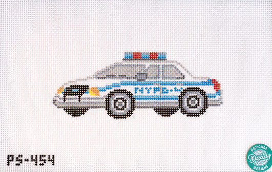 Police Car Needlepoint Canvas