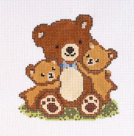 Dada Bear Needlepoint Canvas