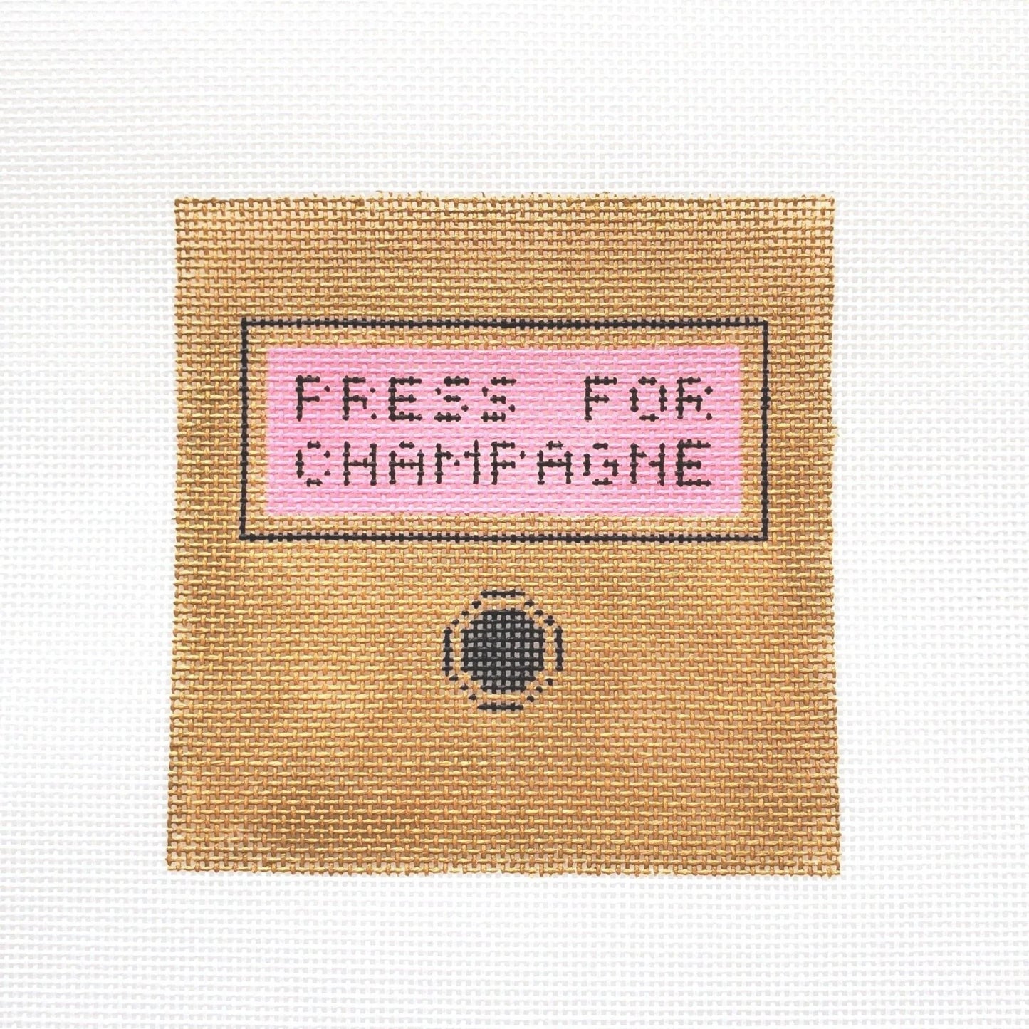 Press for Champagne Needlepoint Canvas