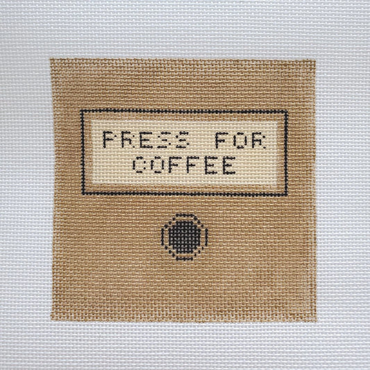 Press for Coffee Needlepoint Canvas