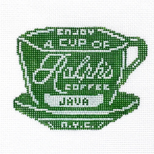 Small Ralph's Coffee Cup Needlepoint Canvas