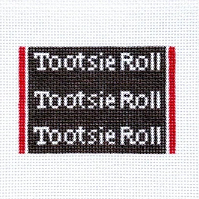 3D Tootsie Roll Needlepoint Canvas