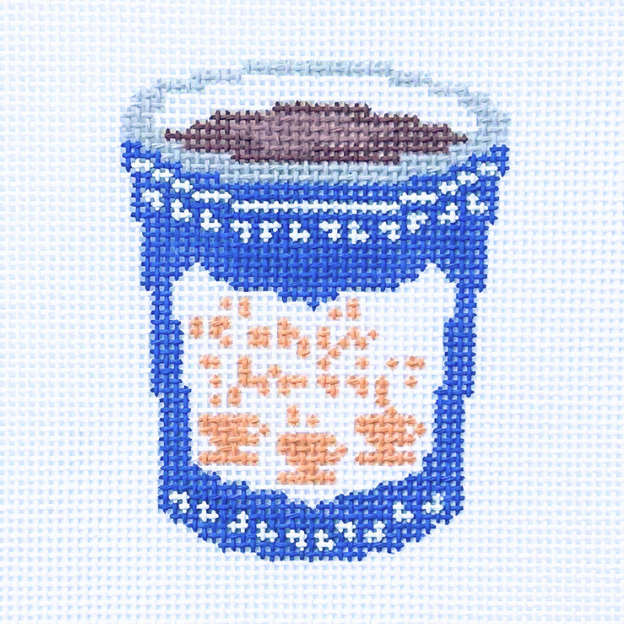 Classic Coffee Cup Needlepoint Canvas