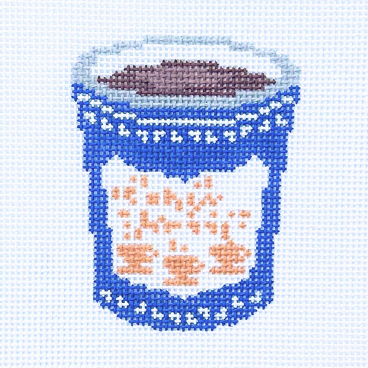 Classic Coffee Cup Needlepoint Canvas