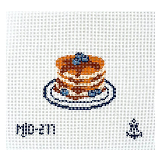 Blueberry Pancakes Needlepoint Canvas