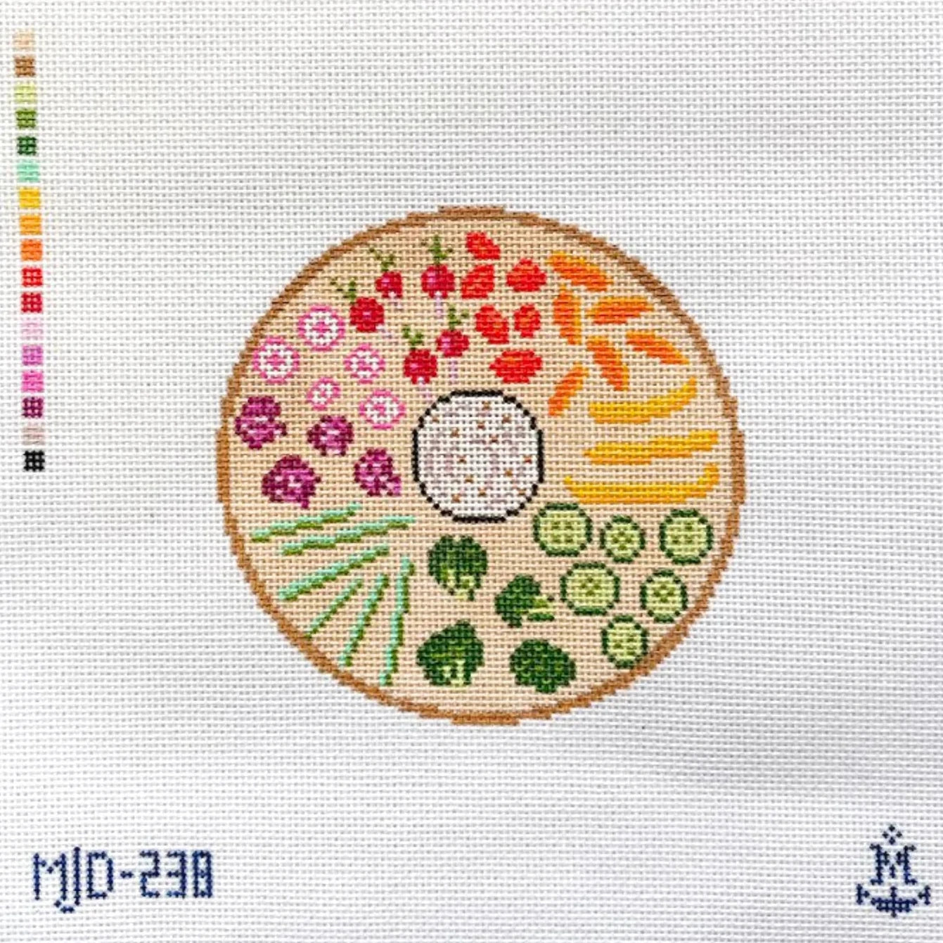 Crudités Platter Needlepoint Canvas