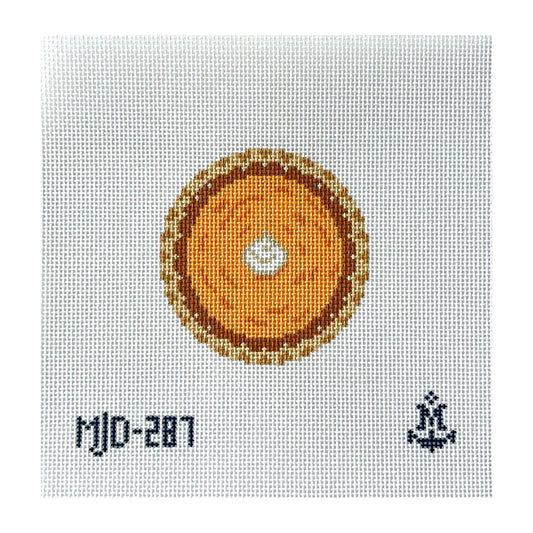 Pumpkin Pie Round Needlepoint Canvas