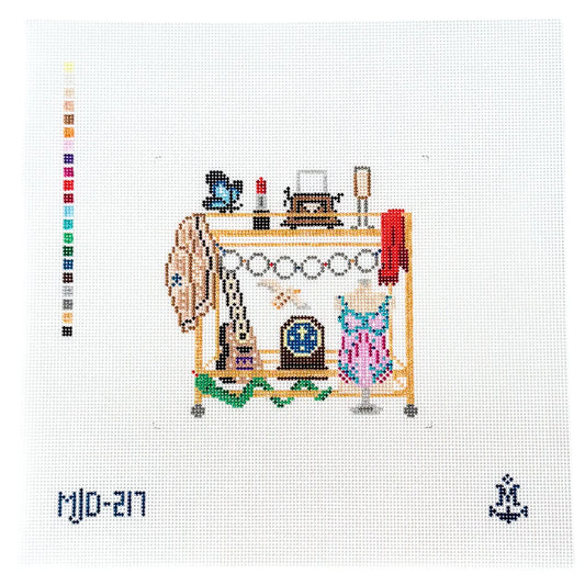Eras Tour Bar Cart Needlepoint Canvas