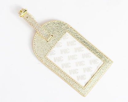 Self Finishing Set: Frilly Lily and Gold Luggage Tag
