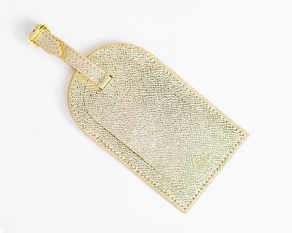 Gold Luggage Tag