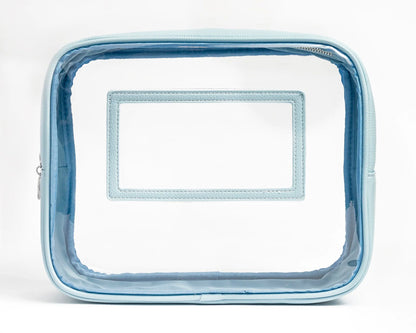 Self Finishing Set: Blue Pouch and Bride Canvas