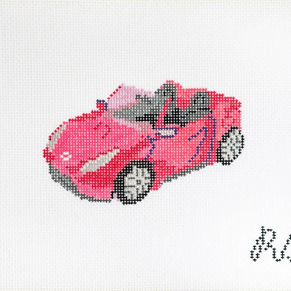 Barbie Car Needlepoint Canvas