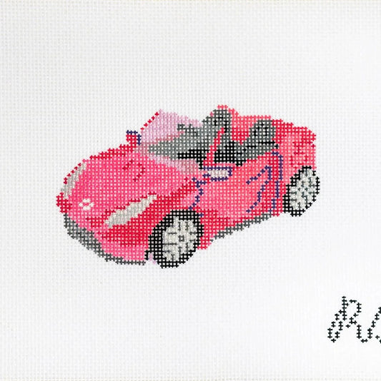 Barbie Car Needlepoint Canvas
