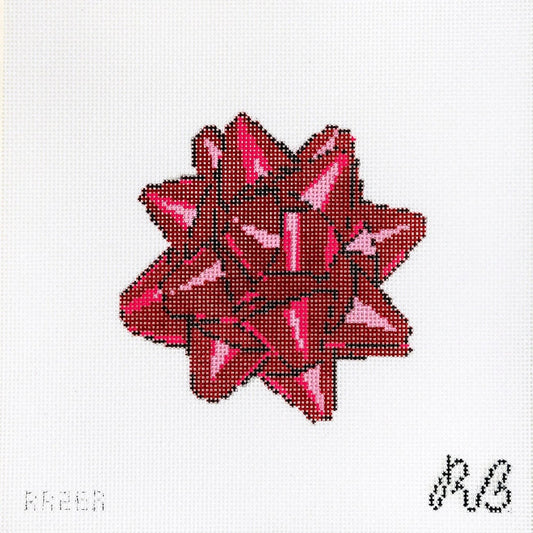 Holiday Bow Needlepoint Canvas