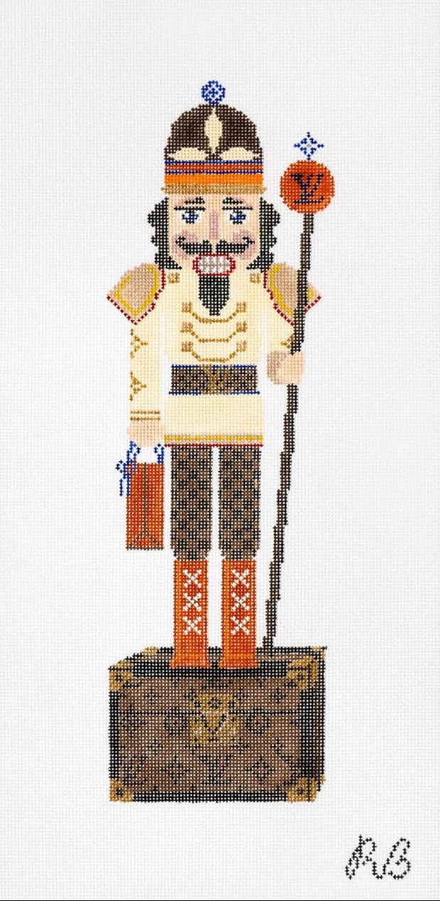 Louis V. Cracker Needlepoint Canvas