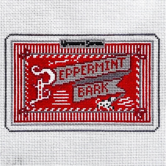 Peppermint Bark Needlepoint Canvas