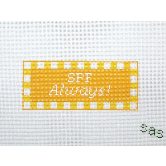 Yellow SPF Always Needlepoint Canvas