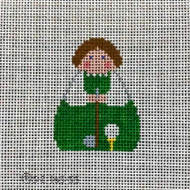 Golf Stitch-It Angel Needlepoint Canvas