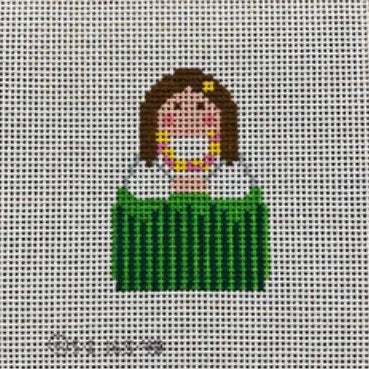 Hula Stitch-It Angel Needlepoint Canvas