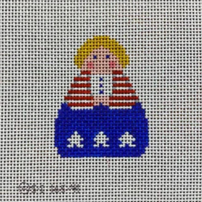 Stars + Red White and Blue Stitch-It Angel Needlepoint Canvas