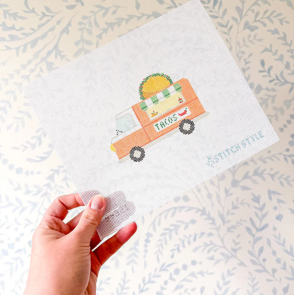 Taco Truck Needlepoint Canvas