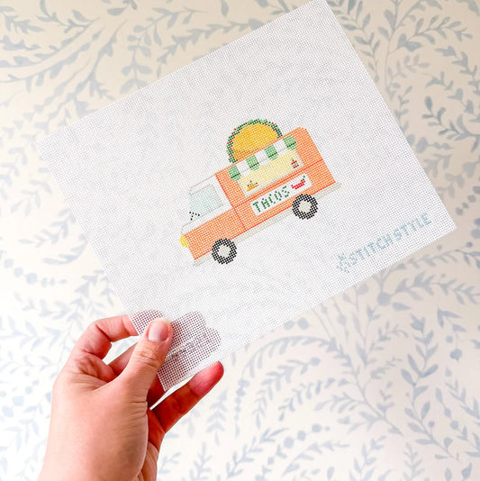 Taco Truck Needlepoint Canvas