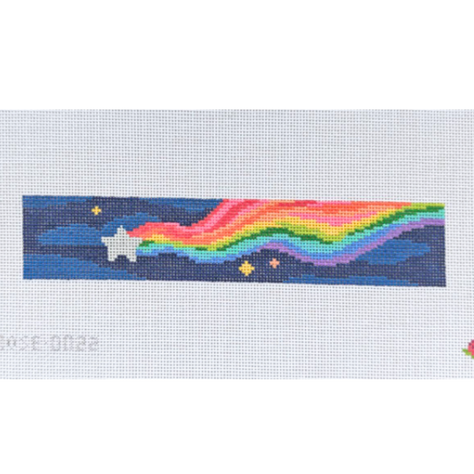 Rainbow Star Key Fob Needlepoint Canvas