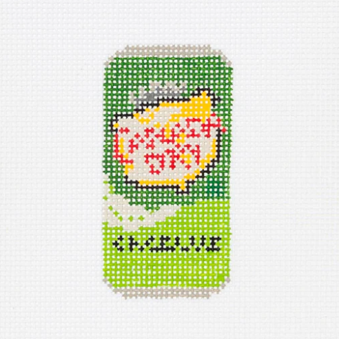 Small Ginger Ale Can Needlepoint Canvas