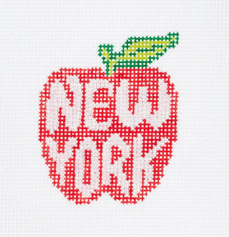 New York City Apple Needlepoint Canvas