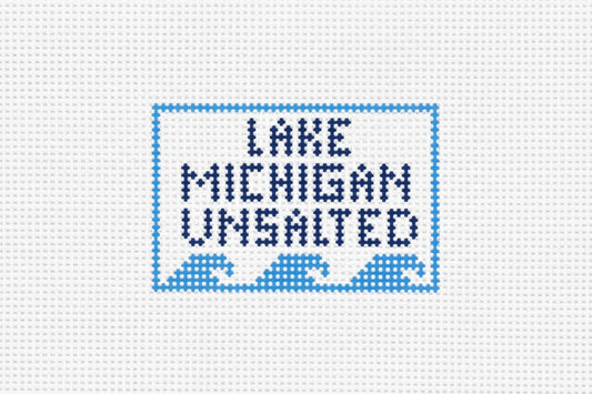 Lake Michigan Unsalted Needlepoint Canvas