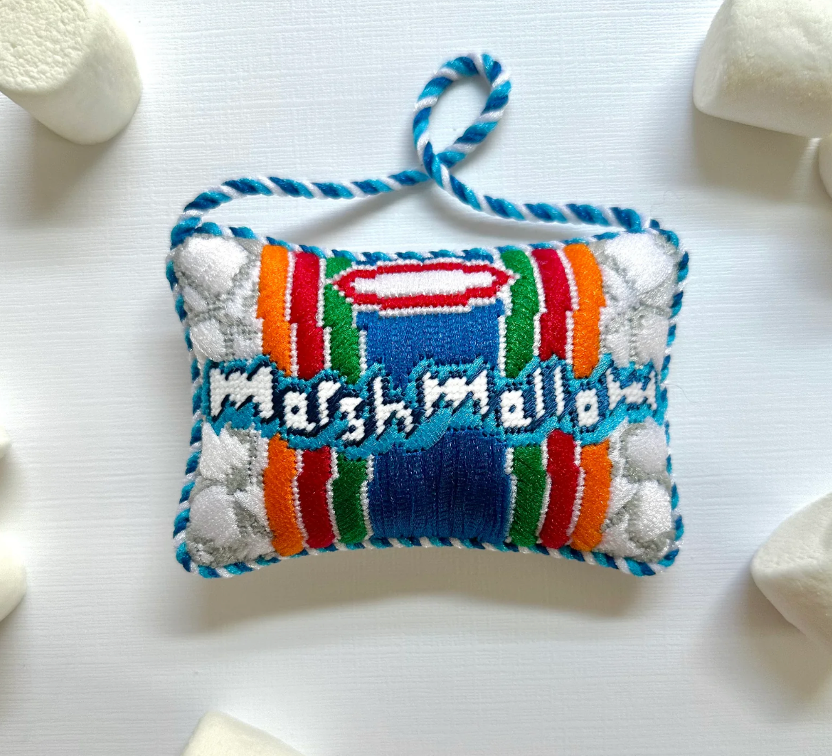 Marshmallows Needlepoint Canvas