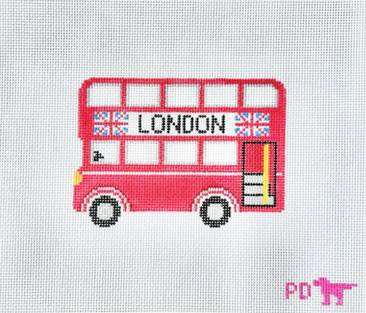 London Bus Needlepoint Canvas