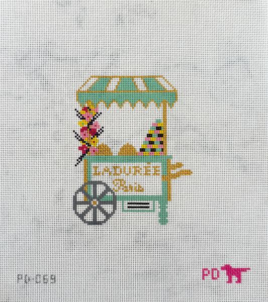 Laudree Cart Needlepoint Canvas