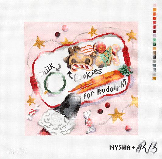 Santa's Cookies Needlepoint Canvas