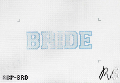 Self Finishing Set: Blue Pouch and Bride Canvas