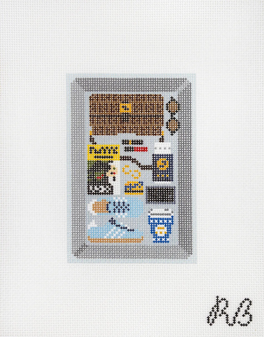 New York City Airport Bin Needlepoint Canvas