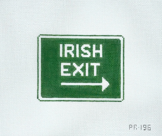 Irish Exit Needlepoint Canvas
