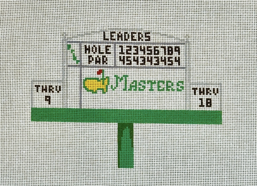 Master's Leaderboard Needlepoint Canvas