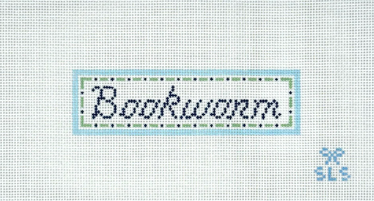 Bookworm Needlepoint Canvas